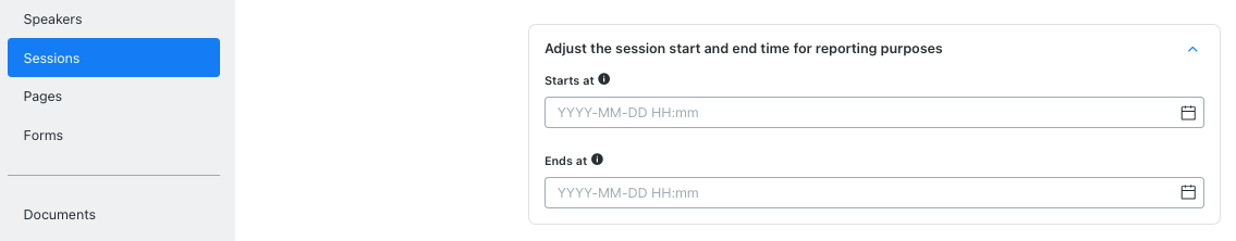 Adjust the session start and end time for reporting purposes fields in session.png